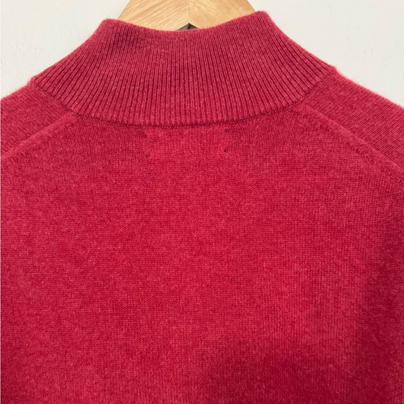 Brooks Brothers Men's Zip-Up Sweater in Red - Picture 5 of 5
